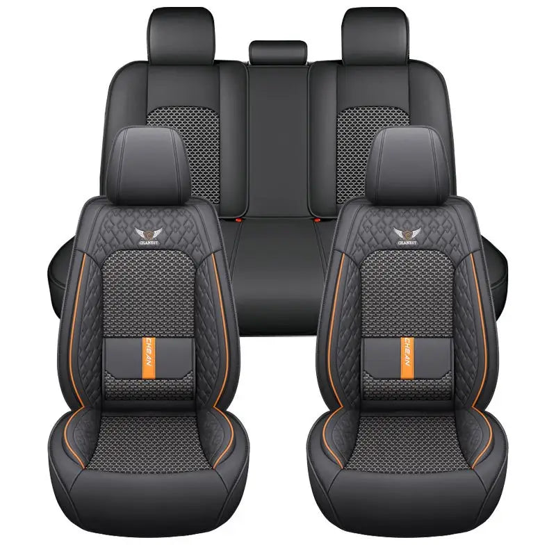 Funda para Asiento de Auto Veron en Cuero Legítimo Universal + REGALO: Alfombra Completa