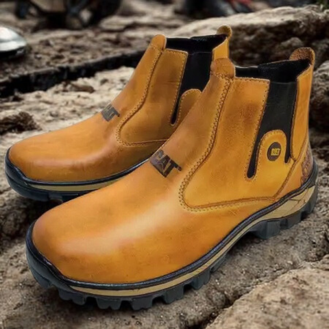 Kit Bota de Hombre Adventure en Cuero Legítimo con Plantilla Ortopédica +REGALOS: Sombrero, Cinturón y Billetera