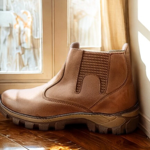 Kit Bota de Hombre Adventure en Cuero Legítimo con Plantilla Ortopédica +REGALOS: Sombrero, Cinturón y Billetera