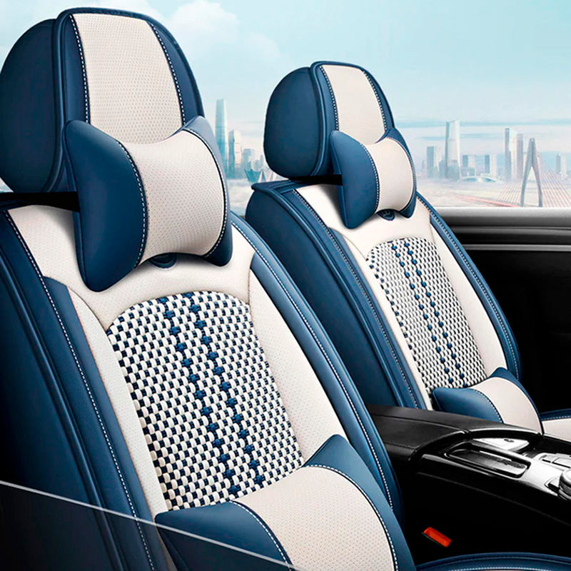 Funda para Asiento de Auto Iron en Cuero Legítimo Universal + REGALO: Alfombra Completa