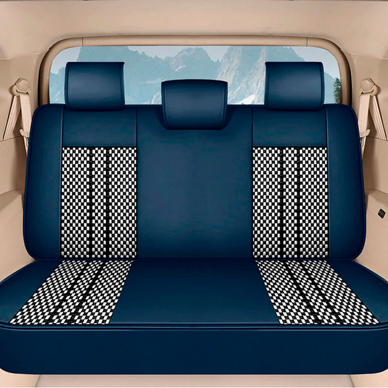 Funda para Asiento de Auto Iron en Cuero Legítimo Universal + REGALO: Alfombra Completa