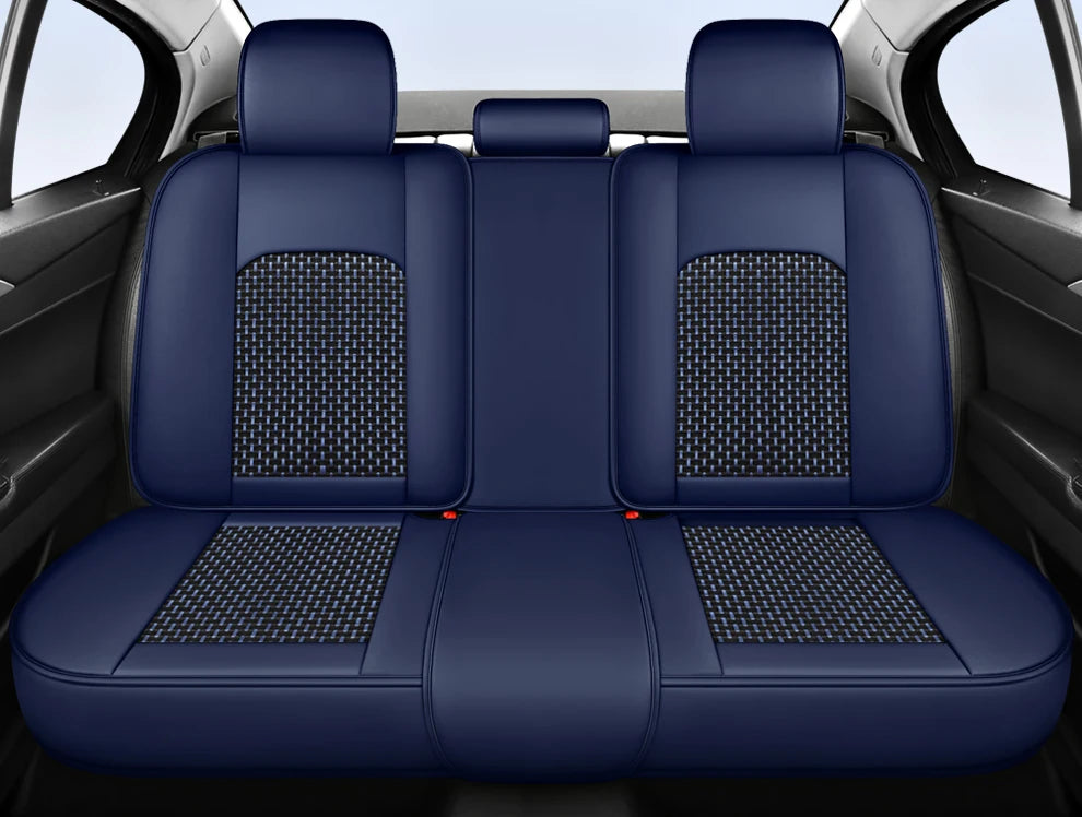 Funda para Asiento de Auto Veron en Cuero Legítimo Universal +REGALO: Alfombra Completa