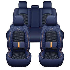 Funda para Asiento de Auto Veron en Cuero Legítimo Universal + REGALO: Alfombra Completa