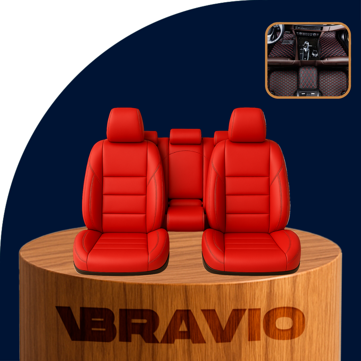 Funda Universal Veltrax Completa para Auto en Cuero Legítimo +3 REGALOS: Alfombras Automotrices