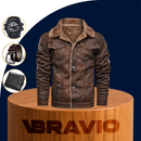 Campera de Hombre Falcon en Cuero Legítimo +3 REGALOS: Cinturón, Reloj y Billetera