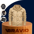 Campera de Hombre Falcon en Cuero Legítimo +3 REGALOS: Cinturón, Reloj y Billetera