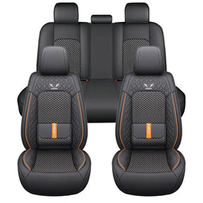 Funda para Asiento de Auto Veron en Cuero Legítimo Universal + REGALO: Alfombra Completa