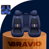Funda para Asiento de Auto Veron en Cuero Legítimo Universal +REGALO: Alfombra Completa