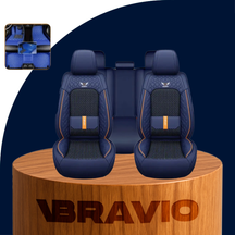 Funda para Asiento de Auto Veron en Cuero Legítimo Universal +REGALO: Alfombra Completa
