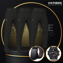 Llevate 3 y pagá solo 2 – Pantalón Táctico Militar Bunker en tela RipStop y Poliéster + REGALO: Cinturón Táctico y Reloj