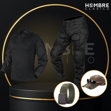 Conjunto Táctico Militar en Tejido RipStop y Poliéster +REGALOS: Cinturón y Gorra