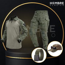Conjunto Táctico Militar en Tejido RipStop y Poliéster +REGALOS: Cinturón y Gorra