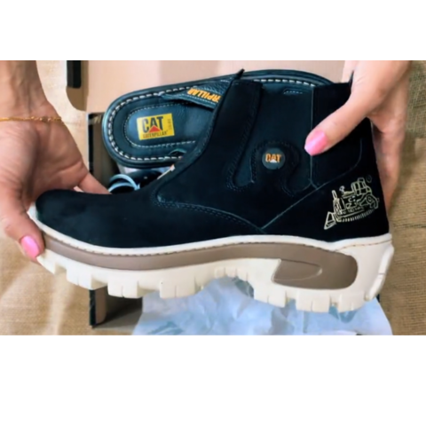 Kit Bota Track en Cuero Legítimo con Plantilla Ortopédica +REGALOS: Sandalia y Cinturón