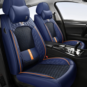 Funda para Asiento de Auto Veron en Cuero Legítimo Universal +REGALO: Alfombra Completa