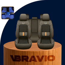 Funda para Asiento de Auto Veron en Cuero Legítimo Universal +REGALO: Alfombra Completa