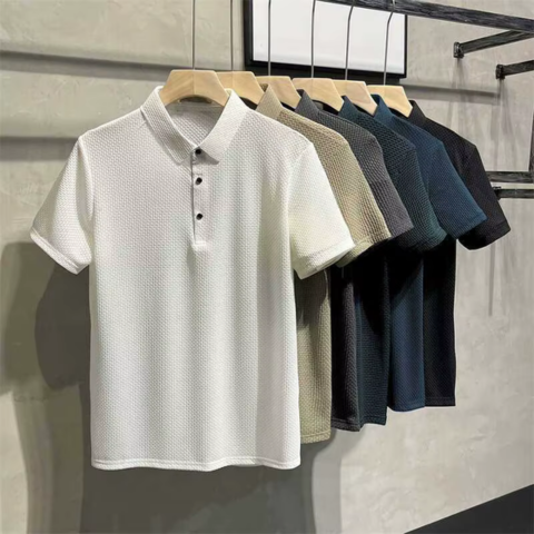 [Paga 3, Lleva 5] Kit de Camisas Polo de Seda Hielo + REGALOS: 3 Bermudas, Gafas de Sol y Reloj