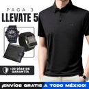 [Llevá 5, Pagá 3] Camisa Polo de Hombre Lanux en Algodón y Poliéster +REGALOS: Reloj, Cinturón y Billetera