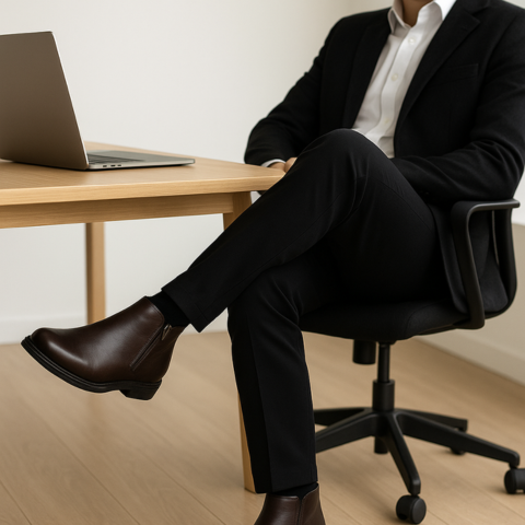 Kit Bota de Hombre Bravik en Cuero Legítimo con Plantilla Ortopédica +REGALOS: Gorra, Cinturón y Funda con Cuchillo