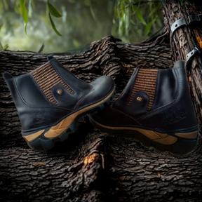 Kit Bota de Hombre Adventure en Cuero Legítimo con Plantilla Ortopédica +REGALOS: Sombrero, Cinturón y Billetera