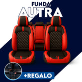Funda para Asiento de Auto Universal Autra en Cuero Legítimo +REGALO: Juego Completo de Alfombras