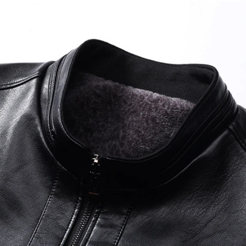 Campera de Hombre Draxen en Cuero Legítimo con Forro +3 REGALOS: Reloj, Cinturón y Billetera