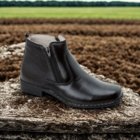 Kit Bota de Hombre Bravik en Cuero Legítimo con Plantilla Ortopédica +REGALOS: Gorra, Cinturón y Funda con Cuchillo