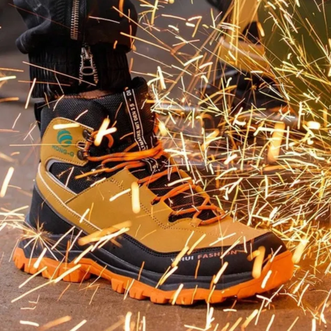 Kit Bota de Hombre Safety en 100 % Cuero Legítimo (Impermeable y Antideslizante) +3 REGALOS Limitados