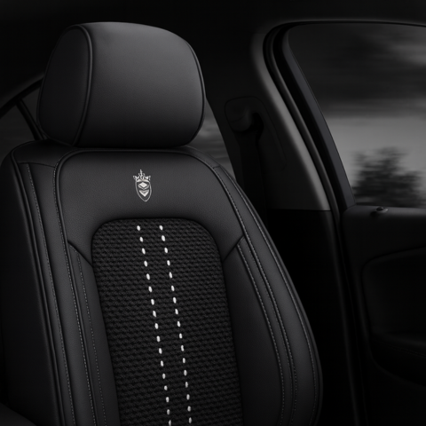 Funda Universal Iron Completa para Auto en Cuero Legítimo +3 REGALOS: Alfombras Automotrices