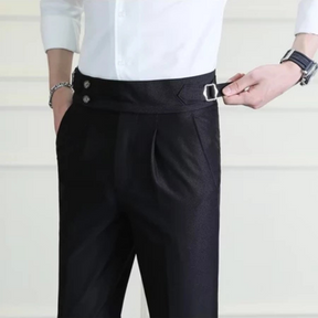 [Llevá 3 Pagá 2] Pantalones de Hombre Domani en Tejido de Seda Color Hielo y Poliéster (¡Estilo Marcado y Auténtico!)