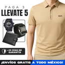 [Llevá 5, Pagá 3] Camisa Polo de Hombre Lanux en Algodón y Poliéster +REGALOS: Reloj, Cinturón y Billetera