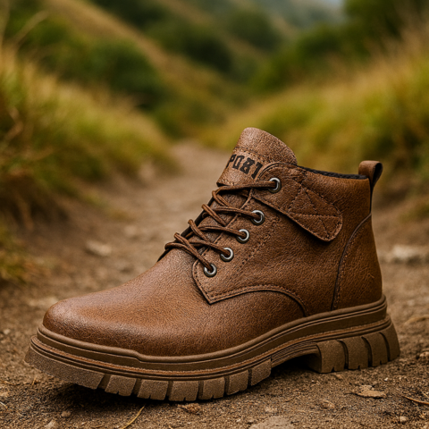 Bota Masculina Vanguard em Couro 100% Legítimo +BRINDES: Cinto de Couro, Carteira e Relógio