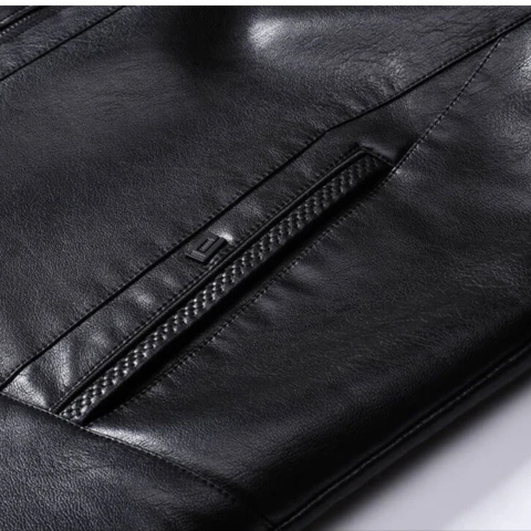 Campera de Hombre Draxen en Cuero Legítimo con Forro +3 REGALOS: Reloj, Cinturón y Billetera