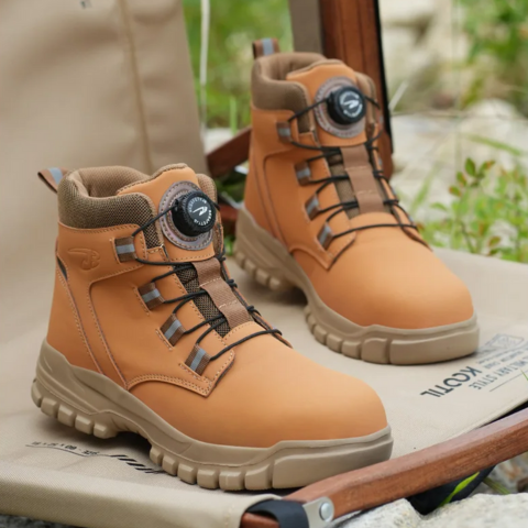 Kit Bota de Hombre Darkan con Plantilla Ortopédica y Suela Antideslizante +REGALO: Reloj, Cinturón y Billetera