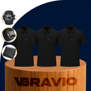 [Llevá 3 Pagá 2] Camisa Polo de Hombre en Algodón y Poliéster +REGALOS: Reloj, Cinturón y Billetera