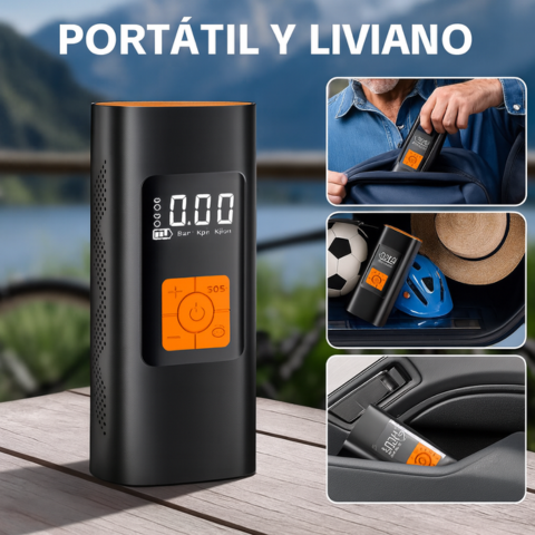 Compresor de Aire de Alta Presión Eléctrico Inalámbrico + REGALO: Kit de Herramientas