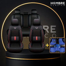 Funda para Asiento de Auto Veron en Cuero Legítimo Universal + REGALO: Alfombra Completa