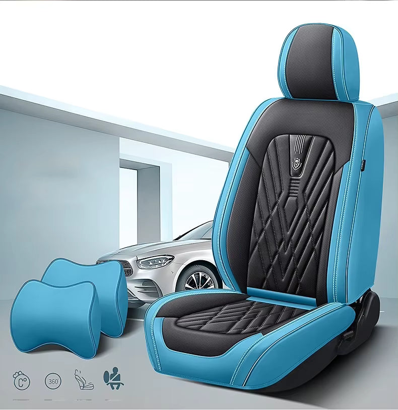 Funda para Asiento de Auto Universal Nubex en Cuero Legítimo +REGALO: Juego Completo de Alfombras