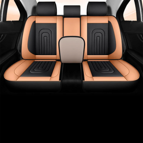 Funda para Asiento de Auto Deluxe en Cuero Legítimo Universal + REGALO: Alfombra Completa