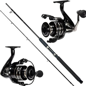 Kit de Pesca 2 Reeles y 2 Cañas +REGALO: 2 Líneas Monofilamento
