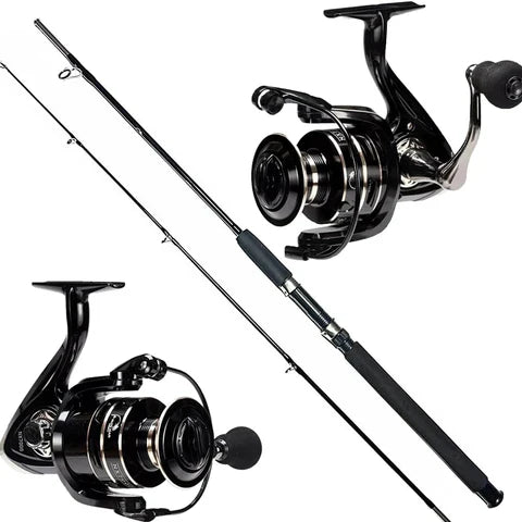 Kit de Pesca 2 Reeles y 2 Cañas +REGALO: 2 Líneas Monofilamento