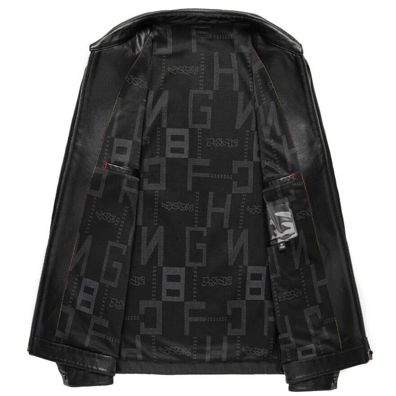 Campera de cuero - Black Elegance