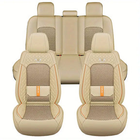 Funda para Asiento de Auto Veron en Cuero Legítimo Universal + REGALO: Alfombra Completa