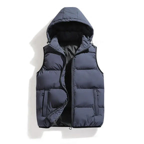 Chaleco ThermoShield – Sin Mangas con Capucha Desmontable