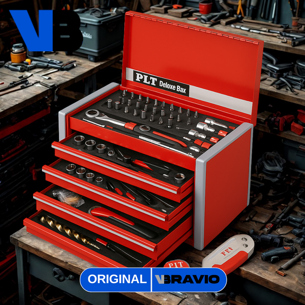 Maletín de Herramientas Multifuncional en Acero Inoxidable +60 Piezas